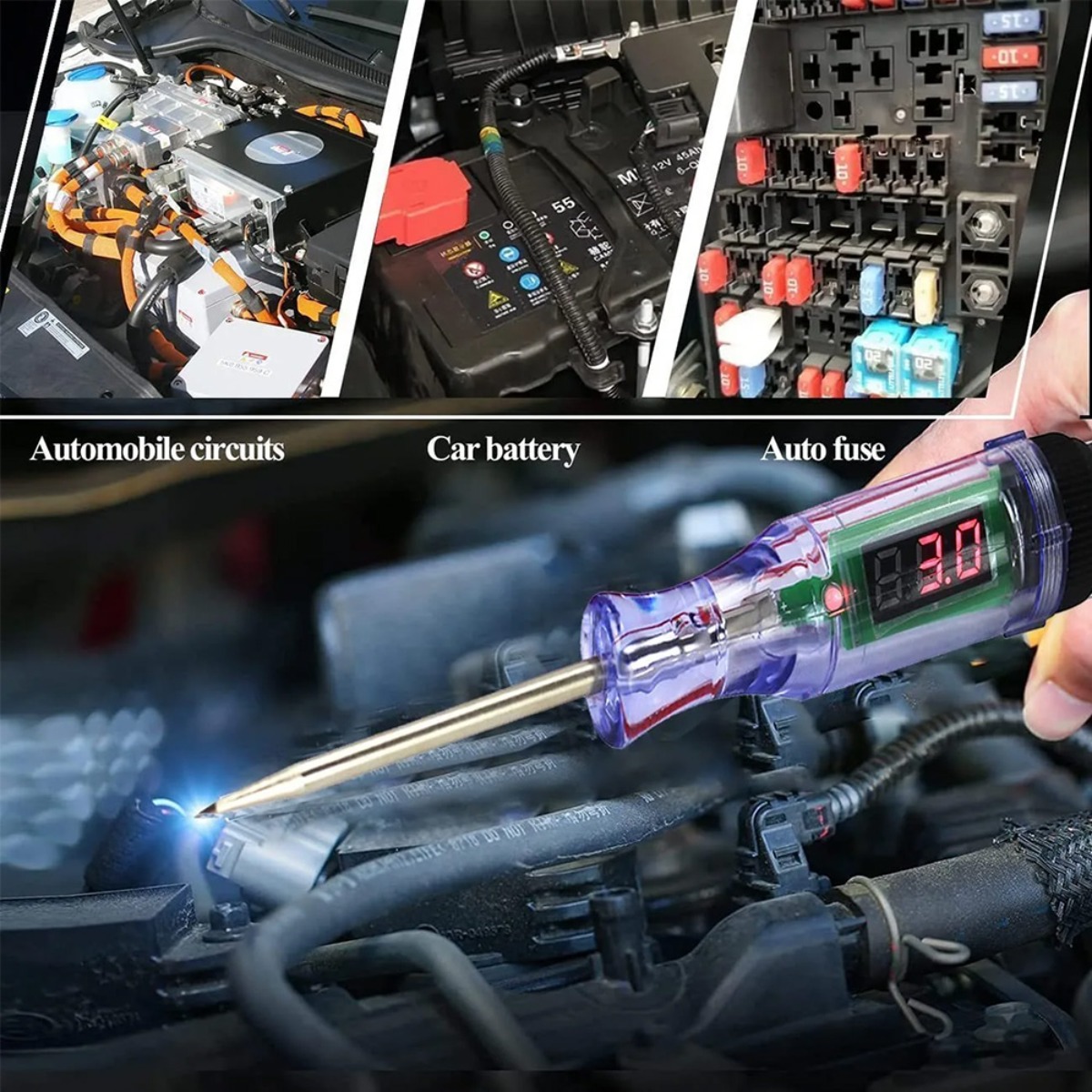 جهاز اختبار دائرة الجهد للسيار - مراجعة Electronics Repair Tools وسعره